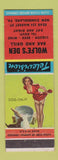 Matchbook Cover - Wolfe's Den New Cumberland PA pinup