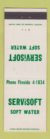 Matchbook Cover - Servisoft Soft Water Kalamazoo MI