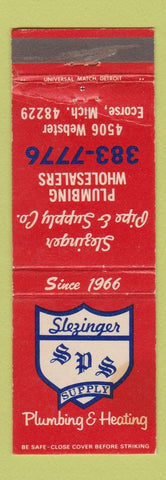 Matchbook Cover - Slezinger Pipe Supply Ecorse MI WEAR