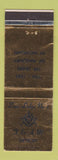Matchbook Cover - Zion Lodge Masonic Lodge Detroit MI 1963