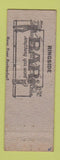 Matchbook Cover - Ringside Bar Muskegon MI hillbilly Can't Read