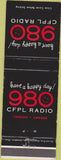 Matchbook Cover - CFPL Radio London ON