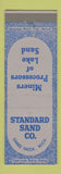Matchbook Cover - Standard Sand Company Grand Haven MI