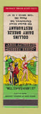 Matchbook Cover - Collins Dairy Breeze Restaurant Charlestown IN hillbilly