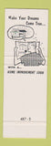 Matchbook Cover - Manistee County Savings Bank MI Onekama SAMPLE