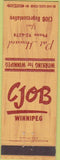 Matchbook Cover - CJOB Radio Winnipeg MB