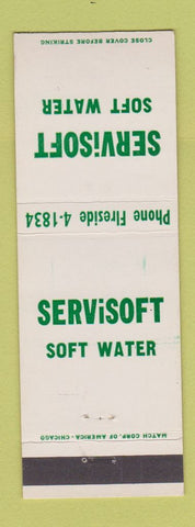 Matchbook Cover - Servisoft Soft Water Kalamazoo MI