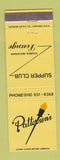 Matchbook Cover - Patterson's Supper Club Sturgis MI
