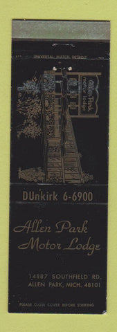 Matchbook Cover - Allen Park Motor Lodge MI