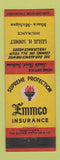 Matchbook Cover - Emmco Insurance Leslie Simmet Ithaca MI