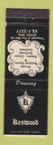 Matchbook Cover - Kenwood Restaurant Detroit MI