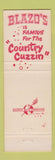 Matchbook Cover - Blazo's Restaurant Dearborn Ann Arbor Detroit MI