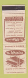 Matchbook Cover - The Marina Cadillac MI
