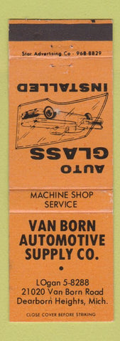 Matchbook Cover - Van Born Auto Supply Parts Dearborn Heights MI