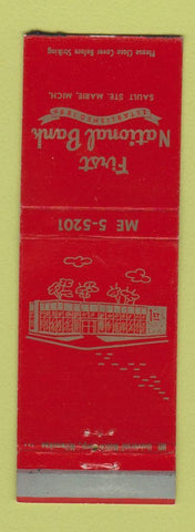 Matchbook Cover - First National Bank Sault Ste Marie MI
