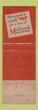 Matchbook Cover - Midland National Bank