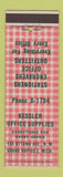Matchbook Cover - Kessler Office Supply Grand Rapids MI