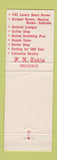 Matchbook Cover - Kingsley Inn Bloomfield Hills MI