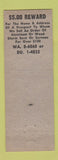 Matchbook Cover - Gross Window Sales Company Allen Park MI