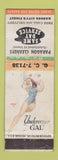 Matchbook Cover - Paragon Cleaners Garden City NY? Pinup WORN