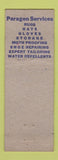 Matchbook Cover - Paragon Cleaners Garden City NY? Pinup WORN
