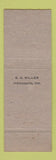 Matchbook Cover - Rockey's Gulf oil gas Indianapolis IN pinup