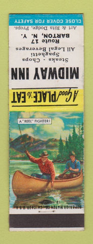 Matchbook Cover - Midway Inn Barton NY