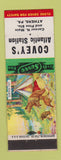Matchbook Cover - Covey's Atlantic oil gas Athens PA Surprise Visit