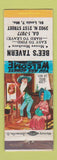 Matchbook Cover - Bee's Tavern St Louis MO hillbilly Lem At Your Age