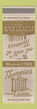 Matchbook Cover - Theresa's Restaurant Italian Cleveland OH WEAR