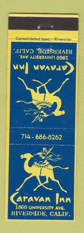 Matchbook Cover - Caravan Inn Riverside CA camel