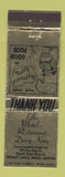 Matchbook Cover - Ellis Motel Restaurant Dairy King Trout Lake MI
