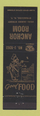 Matchbook Cover - Anchor Room Syracuse NY