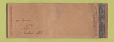 Matchbook Cover - Geo Grown's News Agency Hanford CA WORN Full Length