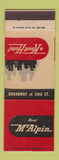 Matchbook Cover - Hotel McAlpin New York City Knott