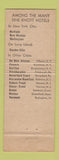 Matchbook Cover - Hotel New Weston New York City Knott