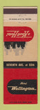 Matchbook Cover - Hotel Wellington New York City Knott