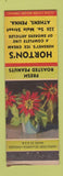 Matchbook Cover - Horton's Athens PA Hershey's Ice Cream WORN