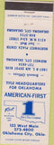 Matchbook Cover - American First Title Trust Oklahoma City OK
