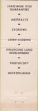 Matchbook Cover - American First Title Trust Oklahoma City OK