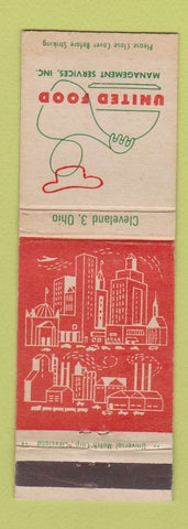 Matchbook Cover - United Food Management Services Cleveland OH