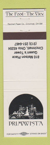 Matchbook Cover - Primavista Restaurant Cincinnati OH