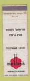 Matchbook Cover - Markham's Hibiscut Room Orlando FL WEAR