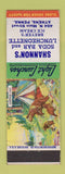 Matchbook Cover - Shannon's Soda Bar Lunch Athens PA Surprise Visit