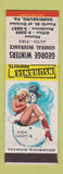 Matchbook Cover - George Winters Insurance Harrisburg PA pinup Snow Daddy