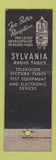 Matchbook Cover - Sylvania Electric Radio Tubes Racine WI