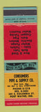 Matchbook Cover - Consumers Pipe & Supply Fort Wayne IN WEAR