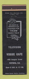 Matchbook Cover - Vogue Cafe Victoria BC