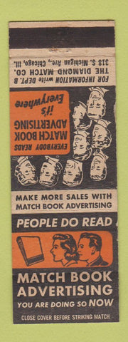 Matchbook Cover - Diamond Match Company Chicago IL