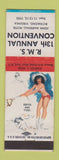Matchbook Cover - RMS Convention Richmond VA pinup 1953 Roped and Tied